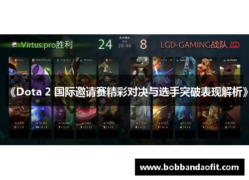 《Dota 2 国际邀请赛精彩对决与选手突破表现解析》
